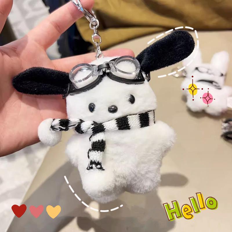 Плюшевые брелоки Hello Kitty Милые брелоки для сумок Брелоки Kitty Подвески для сумок Брелоки на телефон Украшения