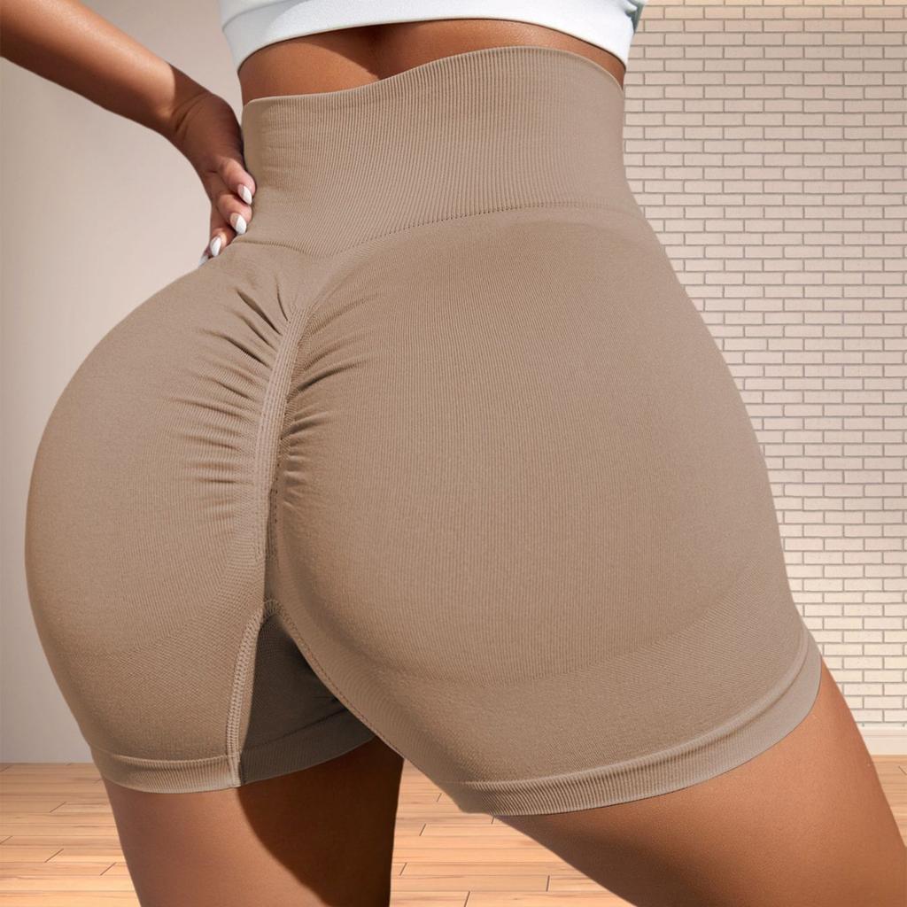 Women's High Waist Peach Lift Hip Sports Shorts Tight Yoga Shorts