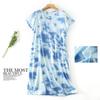 Plus Size Summer Women Nightdress Short Sleeve Cute Cartoon Sleepwear Sweet O Neck Nightgowns Pyjamas Lady's Cotton Sleepdress