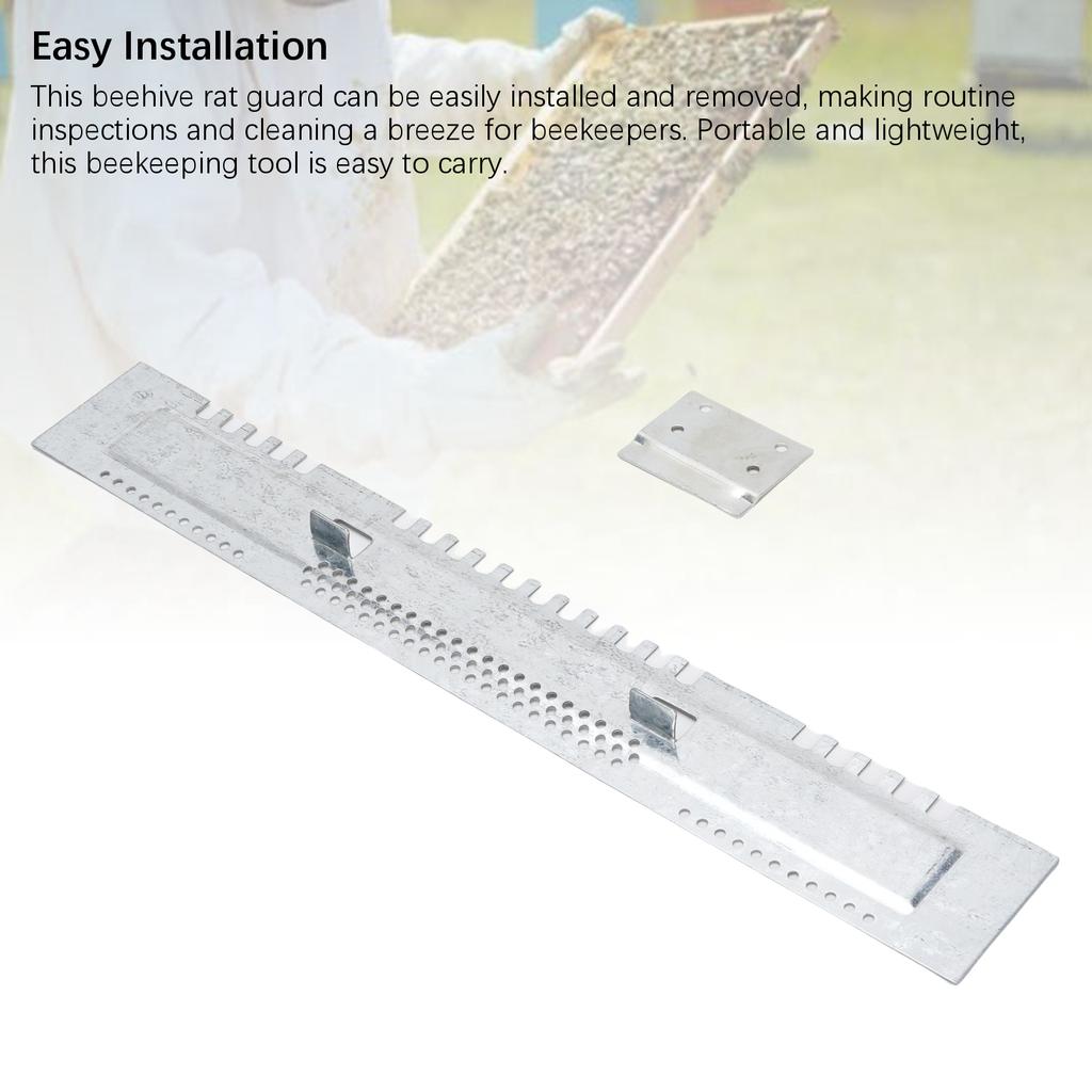 Набор из 5 шт. Редуктор летка улья Защита от грызунов для улья из нержавеющей стали для стандартного улья на 10 рамок