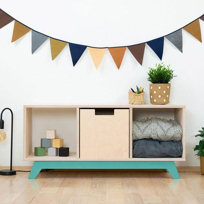 NABOSKY Turquoise Storage Unit 1x3