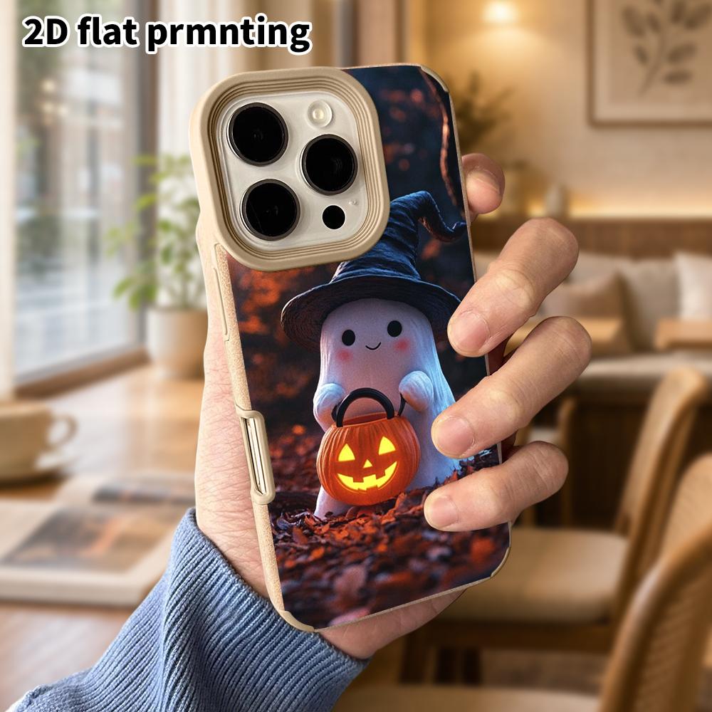 Phone Case: Lambskin 2D Flat Samsung Galaxy A34 A35 M05 M06 S20 S22 S21 FE Plus 5G Protective Case, Moonlit Night Pattern, Christmas and Halloween Gif