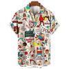 Fashion Men's Shirts Mexican Wrestling 3D Printed Short Sleeved Shirts Summer Men's and Women's Fashion Holiday Shirt