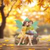 Феи для сада фей, аксессуары для сада фей - миниатюрная фигурка из смолы для сада, сидящие феи
