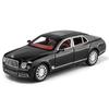 1/24 Bentley Mulsanne Металлическая модель автомобиля Литые модели и игрушечные транспортные средства Модель автомобиля Звук и свет Машинка на пружине Игрушки Подарки