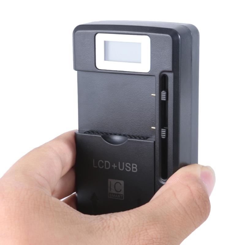 ЖК-дисплей Настенное дорожное зарядное устройство Поддержка USB Двойной выход для Мобильного телефона Камеры Аккумулятора Док для быстрой зарядки