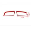 Console Side Outlet Vent Frame Cover 2PCS For Ford Mustang 2015- Bright Red