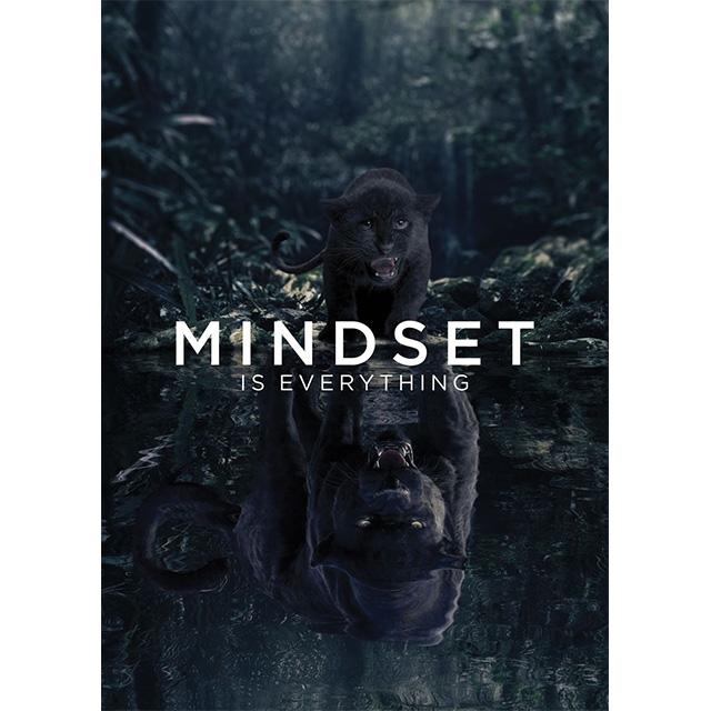 Animal Mindset Is Everything Inspirational Prints Poster Canvas Painting Modern Wall Art Pictures Living Room Bedroom Home Decor