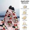 1pc, Minnie Mouse Inspired, Seasonal Universal Blanket, Home Decoration, Soft Flannel Throw Blanket, Versatile & Cozy for Bedroom, Living Room, Travel