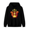 Squirrel Cornucopia Thanksgiving Front Print Unisex Hoodie Sweatshirt S-3XL