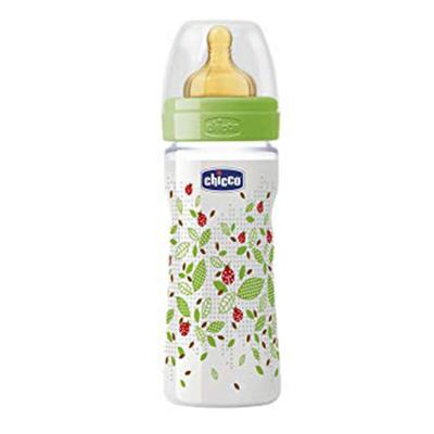 Бутылочка-соска Chicco Chicco Well-Being Latex Teat Bottle 2 Months+ 250мл (унисекс)