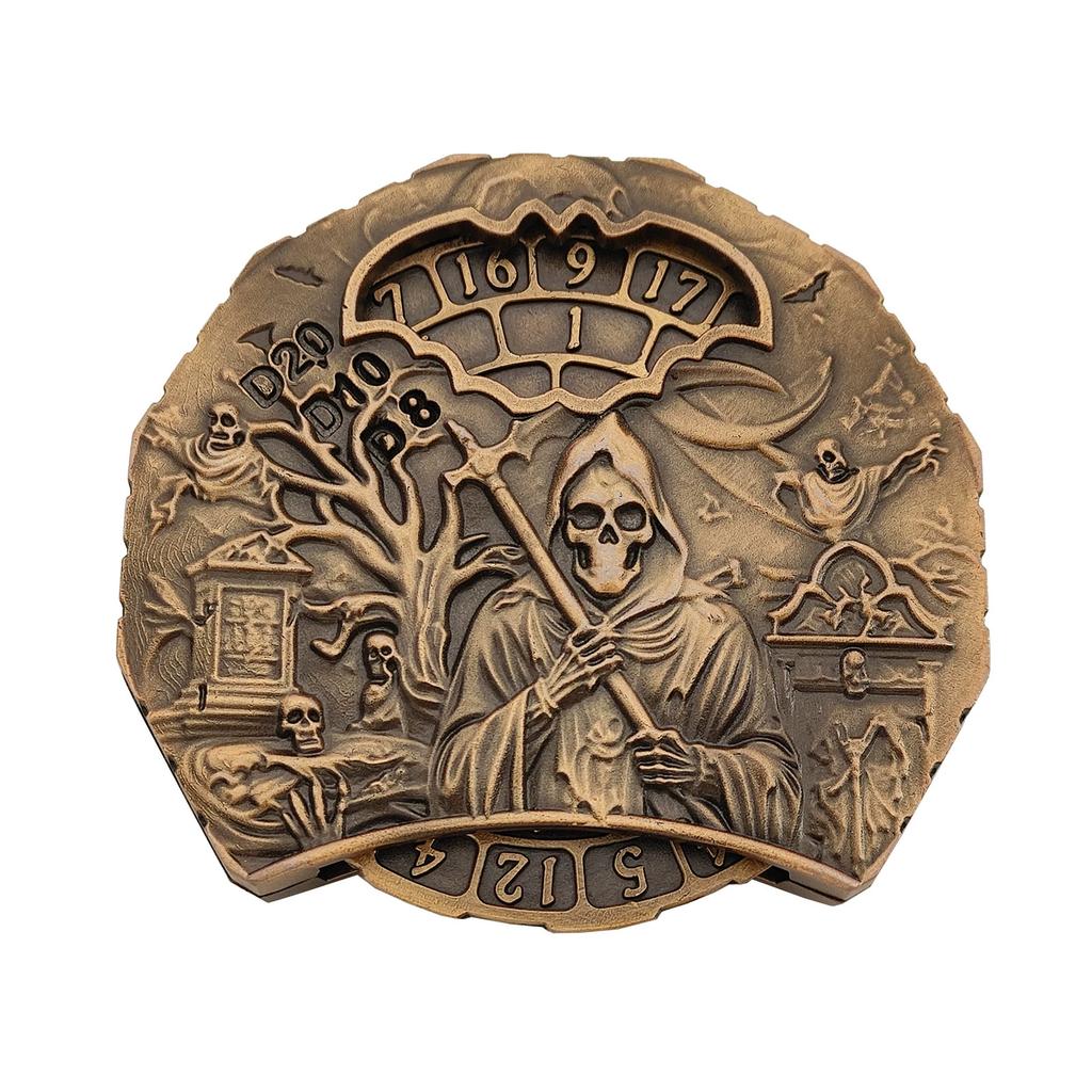 Металлические игральные кости COC Running Dice 7-в-1 Fingertip Gyro Turntable Polyhedron Metal Dice DND Dungeons & Dragons