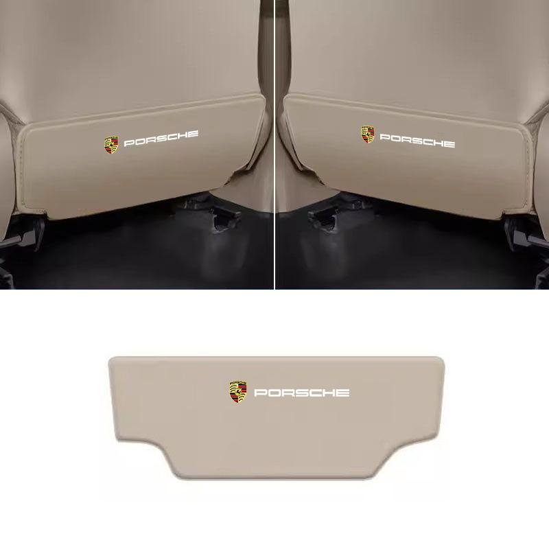 AABKW1 Car Seat Back Protector Mat Anti Kick Pad Cover For Porsche 911 Cayenne Cayman Panamera Macan Taycan Boxster Styling Accessories