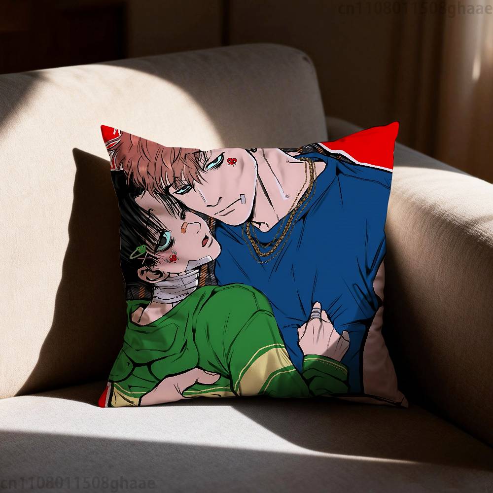 Подушка с принтом Killing Stalking, чехол на подушку для гостиной, дивана, спальни, декорация для дома