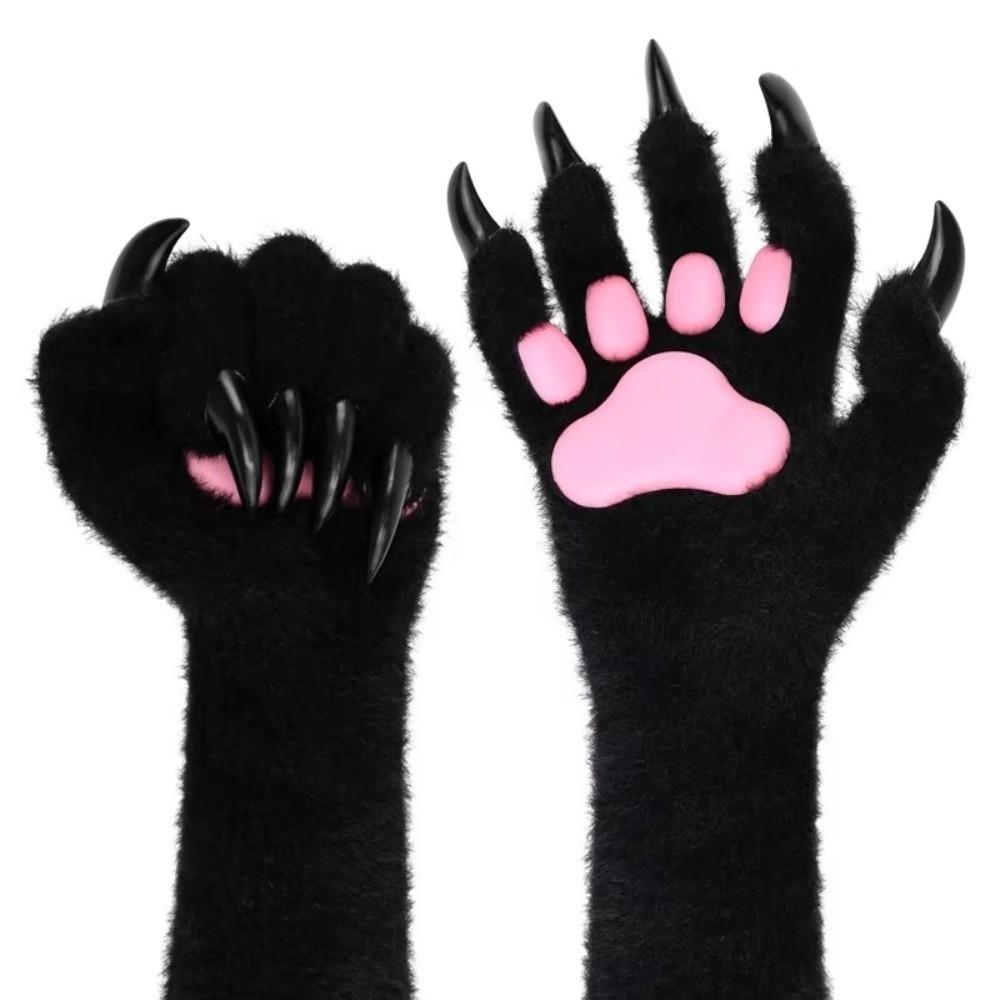 Silicone Meat Pad Cat Claw Mittens Solid Color Cosplay Ghost Claw Props Cosplay Costume