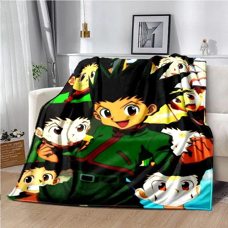 HUNTER X HUNTER Плед Аниме Мягкое Покрытие Легкое Теплое Мультяшные Пледы для Детской Комнаты Спальни