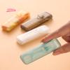 Portable Mini Storage Box Transparent Travel Toothpick Cotton Swab Container for Outdoor Travel Kitchen Restaurant Supplies