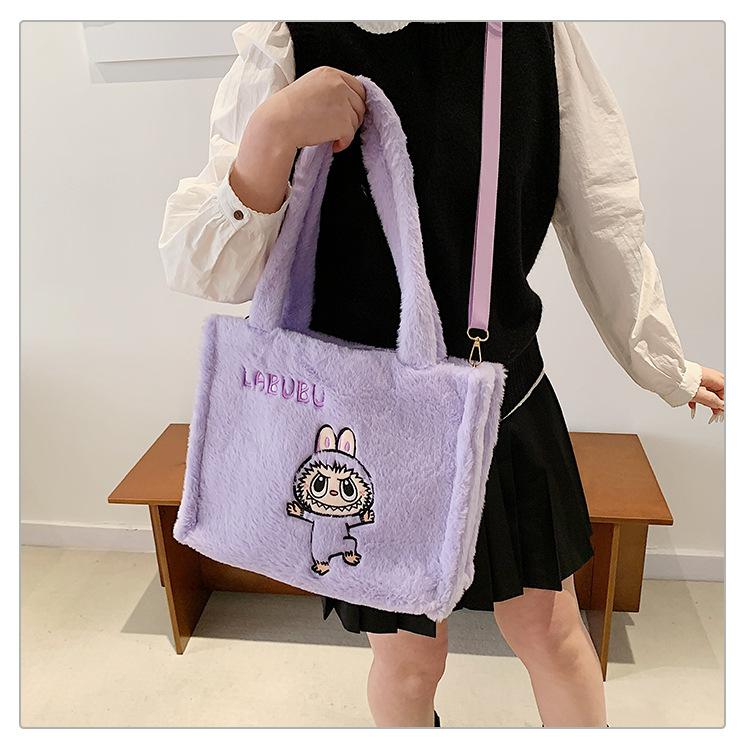 Плюшевая сумка через плечо Labubu для женщин, косметичка, милая сумка-инс, подарок на день рождения CLE