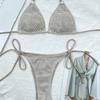Сет микро-бикини из сетки Swimsutis Женский бразильский купальник стринг Бикини Купальные костюмы Пляжная одежда Купальник EMA