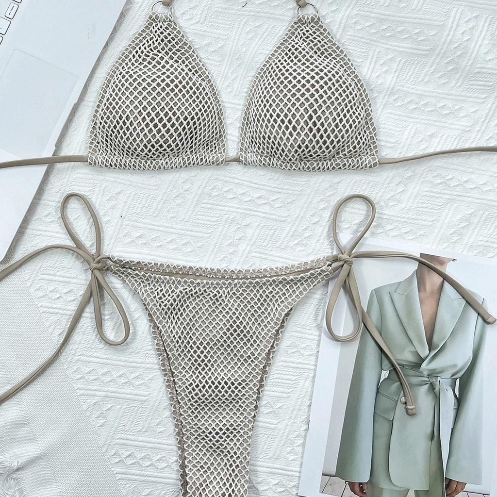 Сет микро-бикини из сетки Swimsutis Женский бразильский купальник стринг Бикини Купальные костюмы Пляжная одежда Купальник EMA