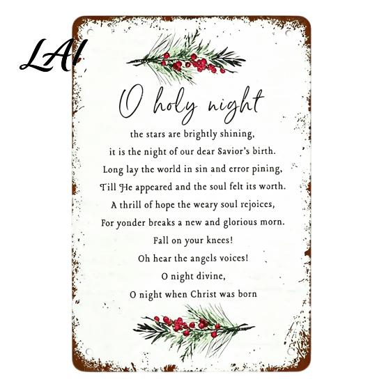 Decorative Wood Sign for Wall Christmas Sleigh Parking Santa's Sign Vintage Only 2D Autumn Harvest