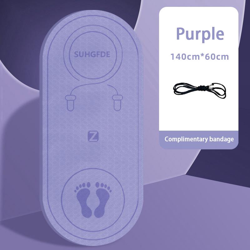 Утолщенная и расширенная площадка для скакалки, спортивные противоударные и бесшумные бытовые напольные коврики для занятий спортом, танцами, противоскользящий водонепроницаемый коврик для йоги