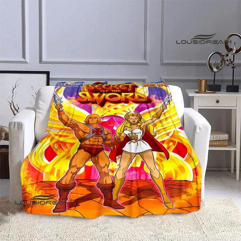 Anime Universe Master HE-MAN Printed Blanket Children Warm Beautiful Blanket Home Travel Essential Blanket Birthday Gift
