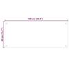 VidaXL Kitchen Backsplash Transparent 100x40 Cm Tempered Glass 249475