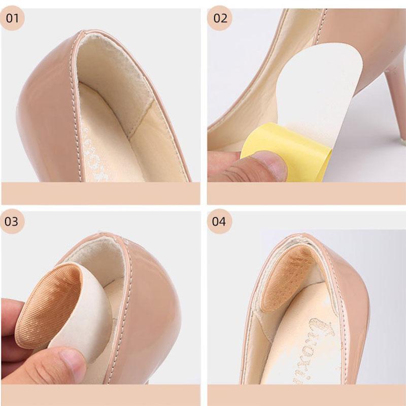 Высокие каблуки, противоизносные, противоскользящие, наклейки на пятку, мягкие самоклеящиеся наклейки, губка