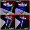Glowing in Dark LED Glow Hair Bands Fun Luminous Rod New Year Glow Sticks  Birthday Party