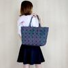 Luminous Variety Folding Women's Bag Same Fashion Geometric Rhombus Color Changing Symphony Bag One Shoulder Handbag Bag