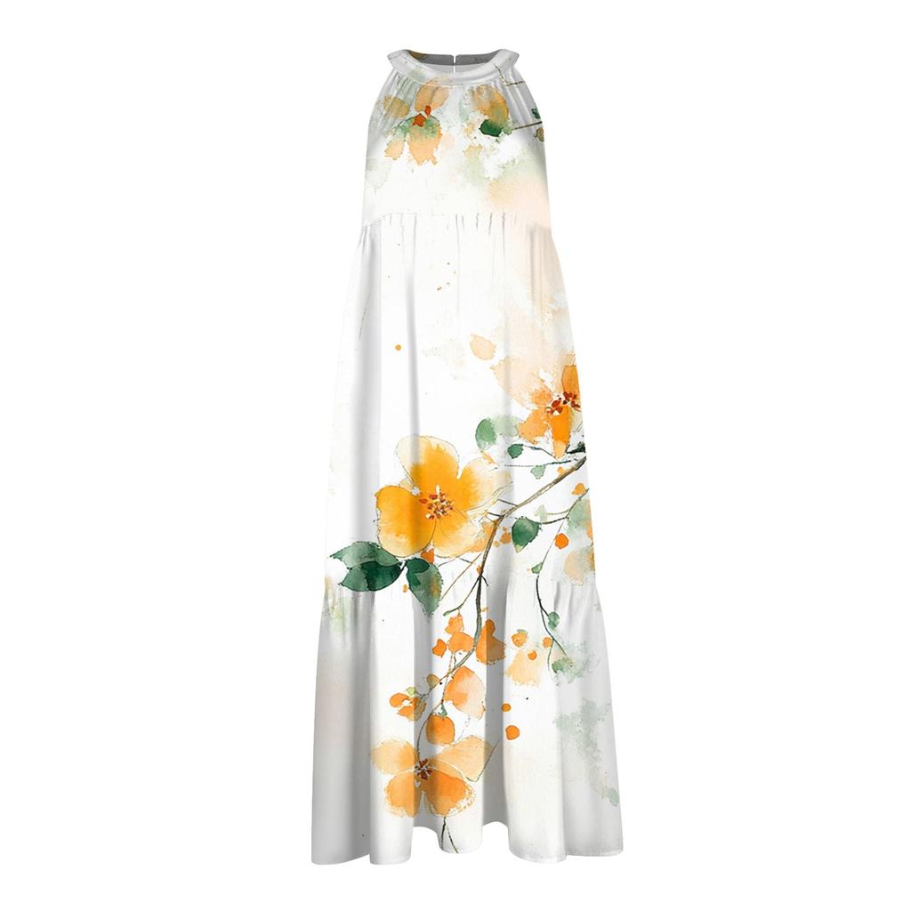 Женские летние платья без рукавов с принтом ко Дню святого Валентина, свободные, повседневные, с висячим вырезом, пляжные платья