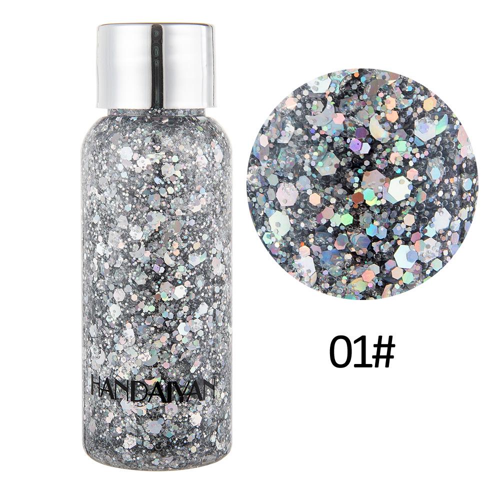 Eye Glitter Nail Hair Body Face Glitter Gel Art Flash Heart Loose Sequins Cream Festival Glitter Decoration Party Festival