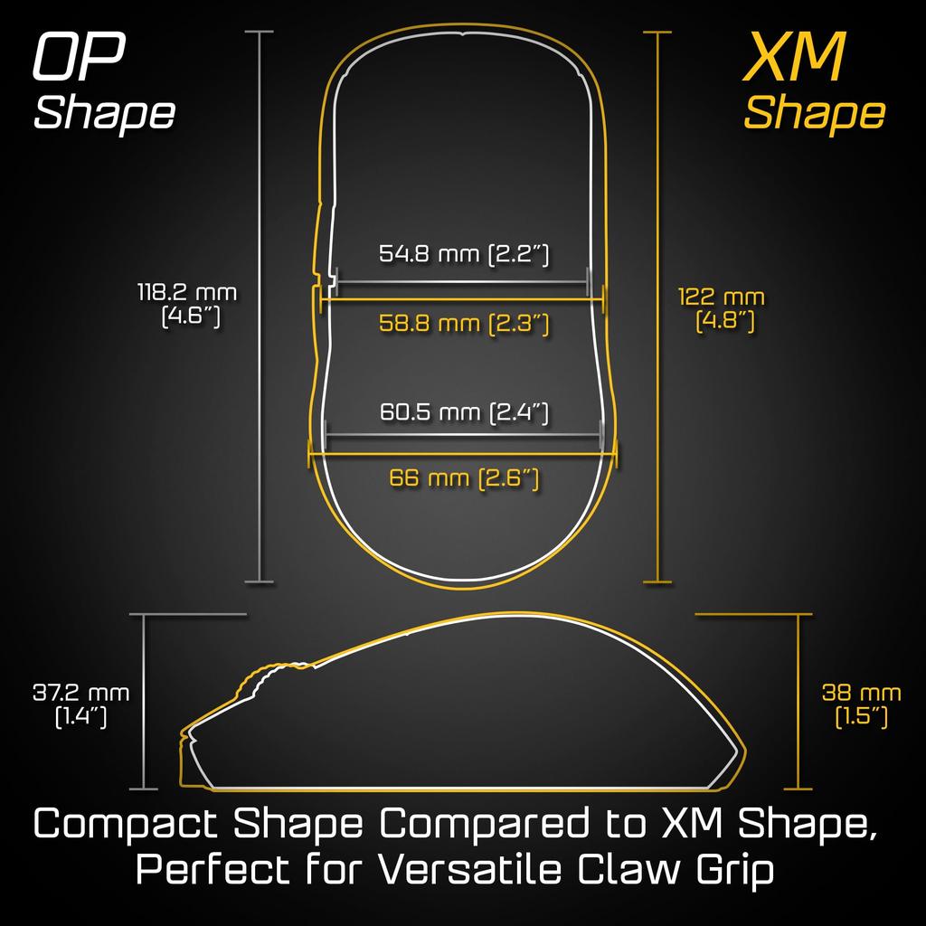 Endgame Gear OP1 8K Проводная игровая мышь 8000 Гц Опрос PixArt PAW3395 Датчик Kailh GX Переключатель Белый EGG-OP1-8K-WHT