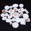 33Pcs 1:12 Dollhouse Miniature Kitchen Tableware Plastic Mini Plate Dishes Set