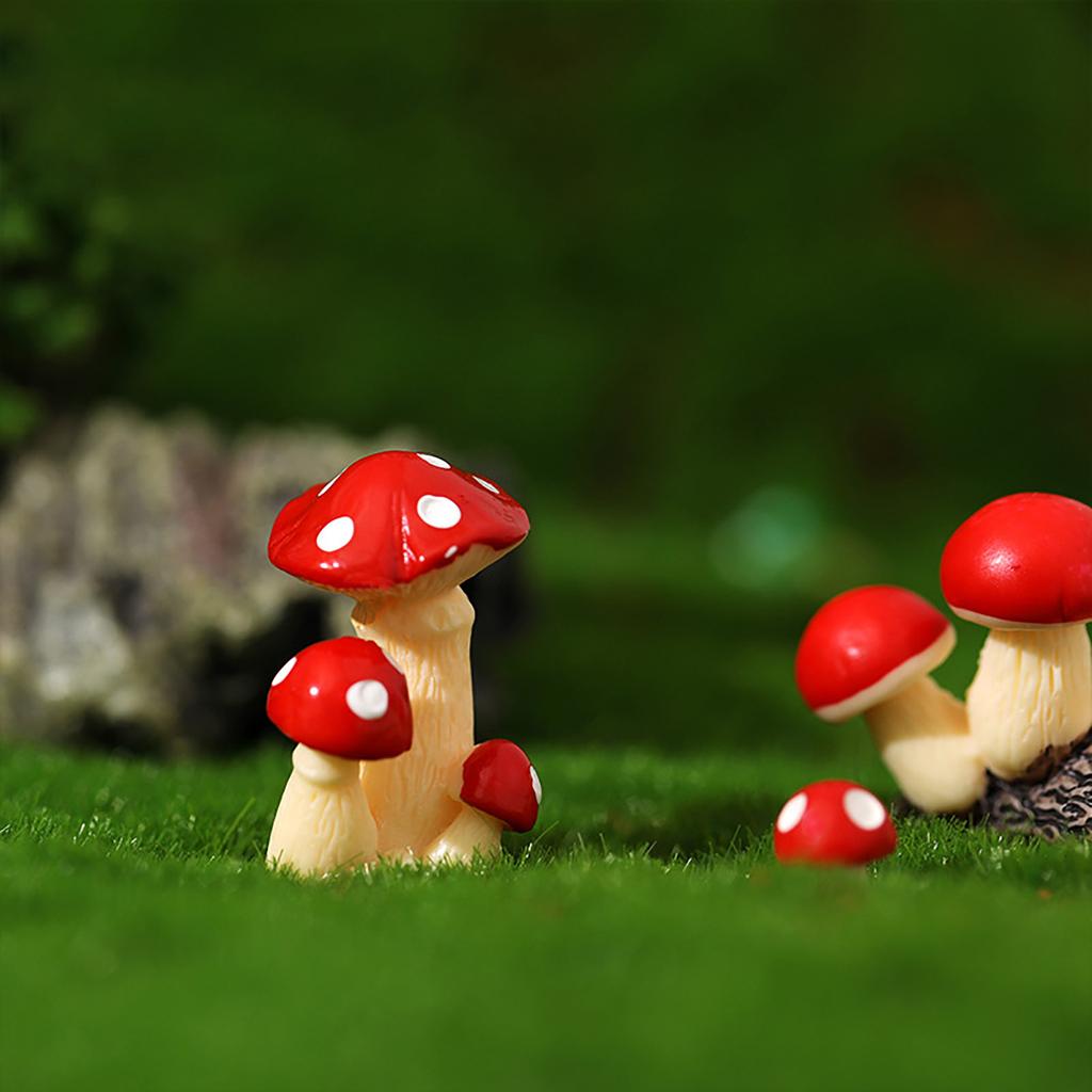 Миниатюрная фигурка гриба из смолы, многофункциональная, ручная работа, украшение для детей и взрослых, ручная работа, поделки своими руками