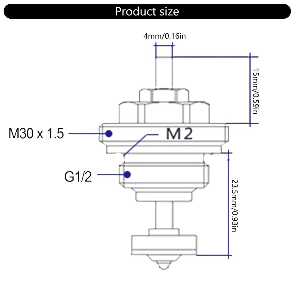 Brass Thermostat Valves Cores M30 for Underfloor Heating Systems Home Accessory with Heimeiers Valves Daily Use