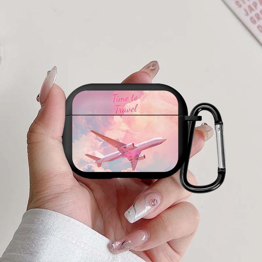 Чехол для наушников Чехол-крышка Для Airpods 4 2 3 1 Pro3 Pro Pro2 Самолет
