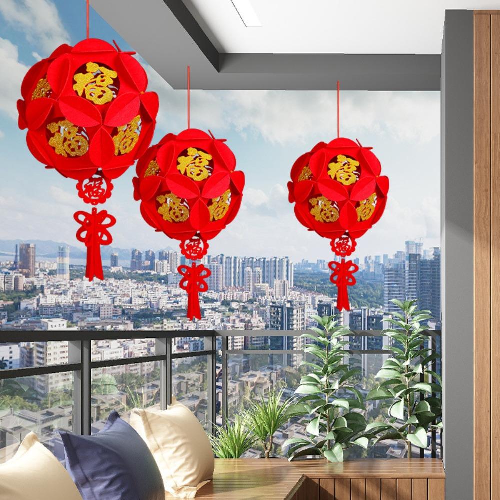 Red Red Lantern  Hanging Ornaments Chinese Spring Festival Lantern Festival