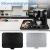 Silicone Drain Mat Quick-Drying Design Raised Ridges Bottom Slope Dish