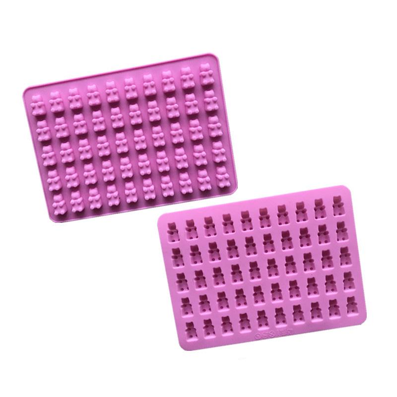 Силиконовая мармеладная конфета «Глупый мини-медведь» 50 шт., форма для шоколада, устойчивая к высоким температурам