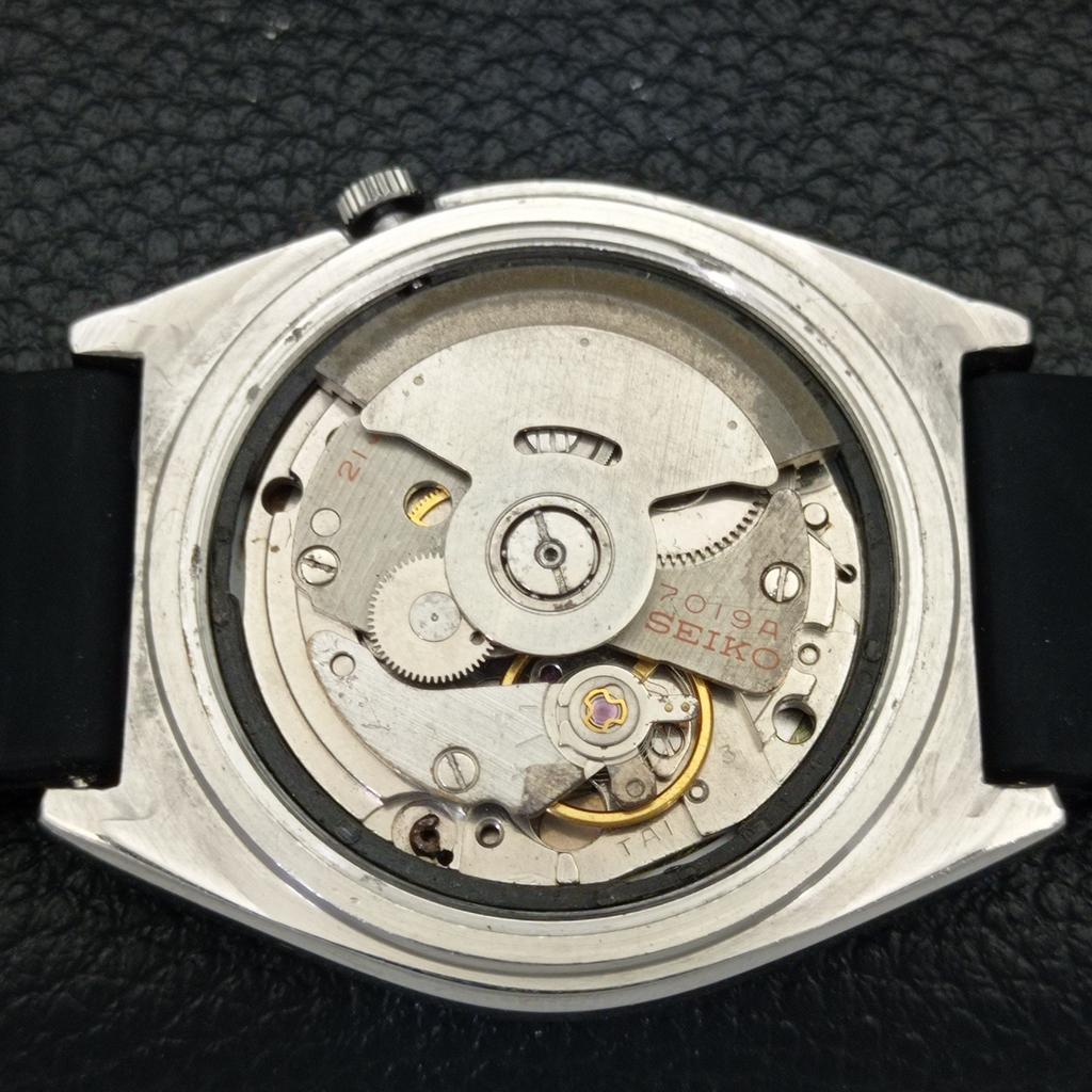 Б/У винтажные мужские часы SEIKO 5 AUTOMATIC 7019A из Японии с черным циферблатом a434967-2 R122-a434967