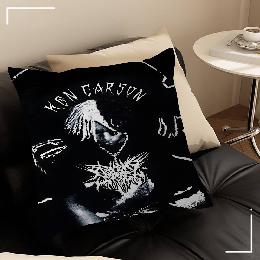 Pop Singer Ken Carson A Great Chaos Maple Design Cushion Cover Happy Autumn Harvest Decor Holiday Decorati Pillow Cover