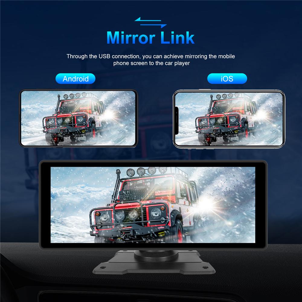 10.26" Smart Screen Bluetooth Multimedia Player With Rear Reverse Backup Camera