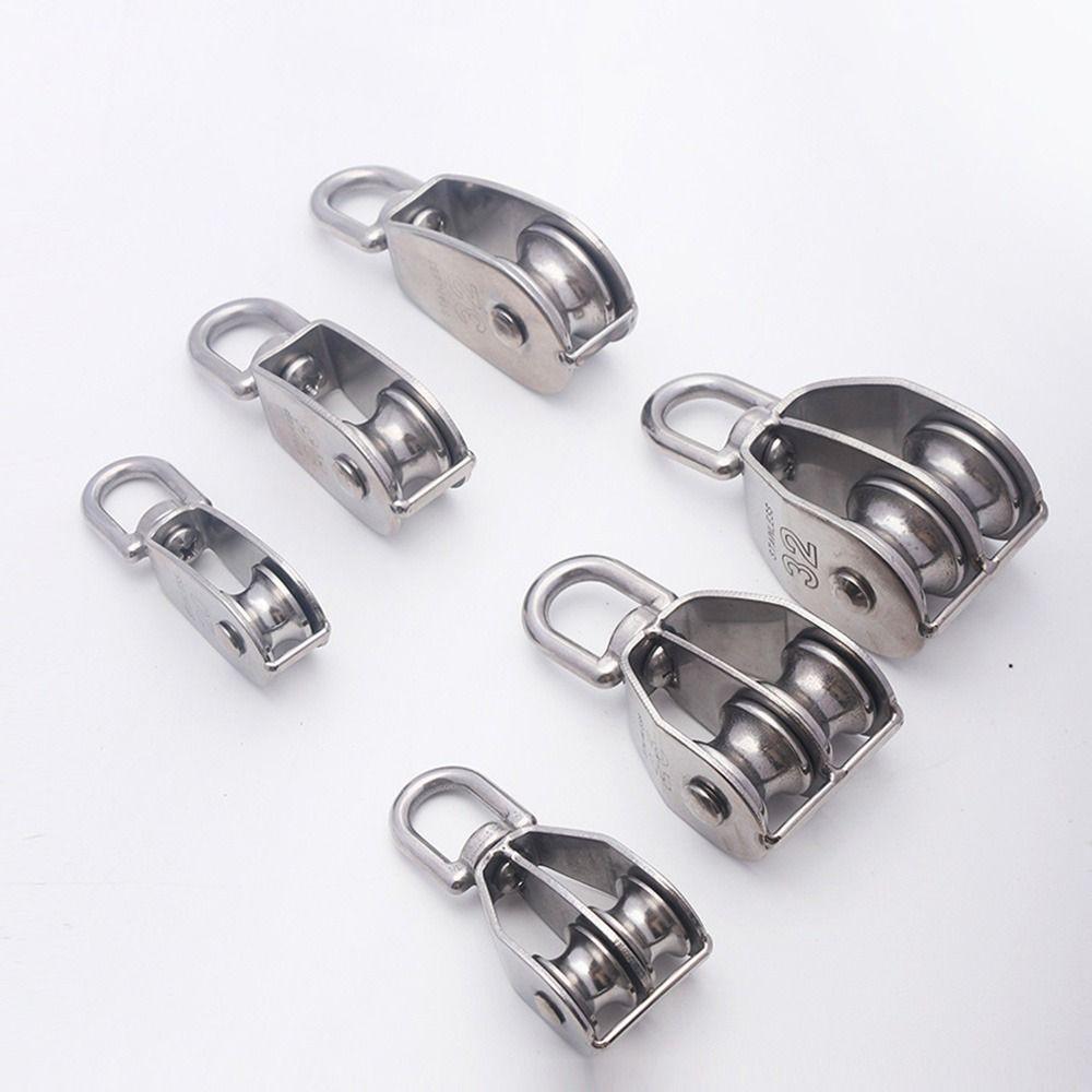 304 Нержавеющая сталь Фиксированный ролик Поворотный блок ролика Инструмент Несущий шкив с канавкой Кран