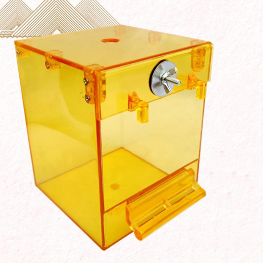 Bird Cage Hanging Bird Bath Parrot Bath Box with Clear View for Pet Brids Canary