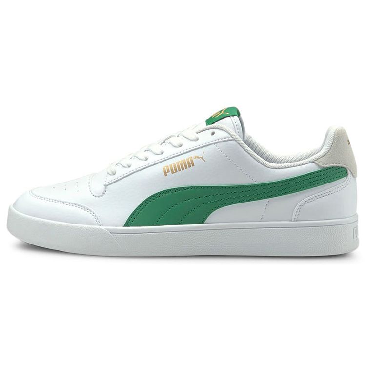 Puma Shuffle Casual Wear Durable Lightweight Low-Top Sneakers Unisex Sneakers White Green 309668-13