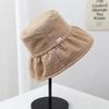 Foldable Wide Brim Sun Hat Breathable Solid Color Bucket Hat Fashion Fishmen Hat  Summer