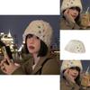 Fashionable Women's Winter Bucket Hat 2022 Cozy Plush Design Cotton Material Perfect For Cold Seasons