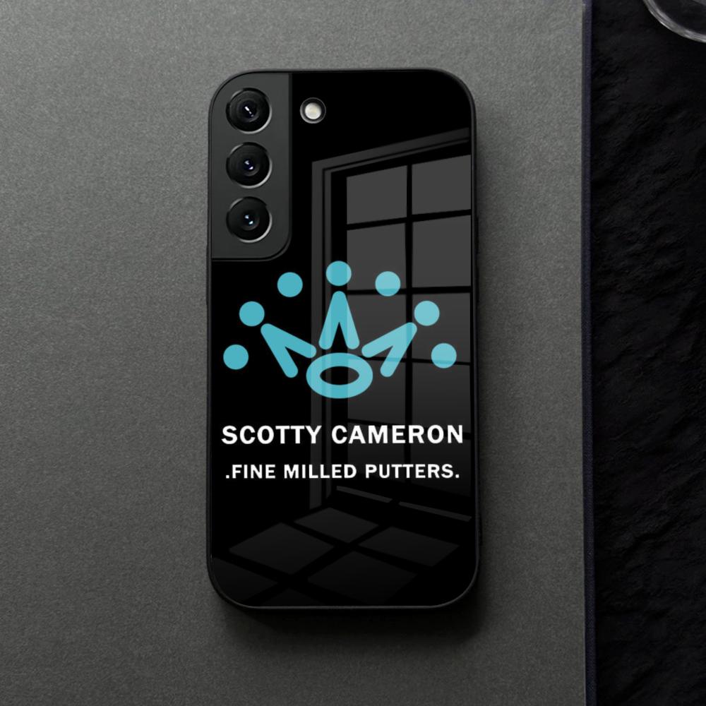 Черный Чехол для Телефона ScottyS Camerons Флаг Стекло Для Samsung Galaxy S21 S25 S22 S20 S24 S23 Ultra Fe Plus A16 A34 A54 A24 Coque